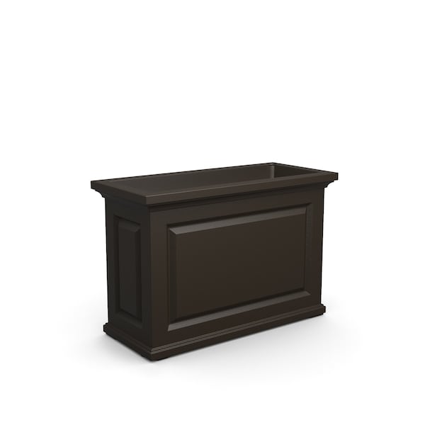 Nantucket Trough Planter, 36 x 16 x24, Espresso